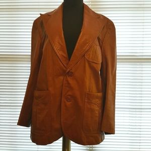 Leather of Distinction vintage mod 70s car jacket